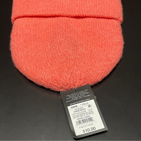 Bundle of 2 Cuffed Beanie OSFM | Pink and Orange #B917 - Picture 5 of 5